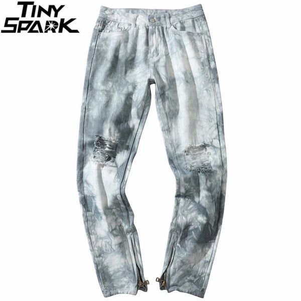 men's pants 2021 men hip denim tie dye ripped hole streetwear harajuku cotton joggers jeans trousers harem zip, Black
men's pants 2021 men hip denim tie dye ripped hole streetwear harajuku cotton joggers jeans trousers harem zip, Black
