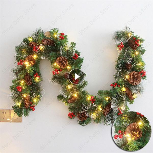 christmas decorations 2.7m garland decoration pine needle rattan with cones xmas home party tree
christmas decorations 2.7m garland decoration pine needle rattan with cones xmas home party tree