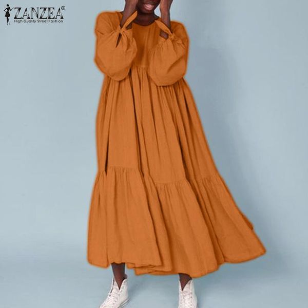 5xl zanzea vintage ruffle women dress 2021 spring ladies puff sleeve maxi vestidos oversized casual solid loose long sundress 7, Black;gray
5xl zanzea vintage ruffle women dress 2021 spring ladies puff sleeve maxi vestidos oversized casual solid loose long sundress 7, Black;gray