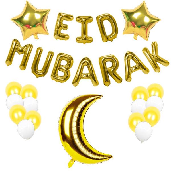 party decoration eid mubarak gold letter balloon foil balloons for muslim islamic decorations al-firt ramadan supplies
party decoration eid mubarak gold letter balloon foil balloons for muslim islamic decorations al-firt ramadan supplies