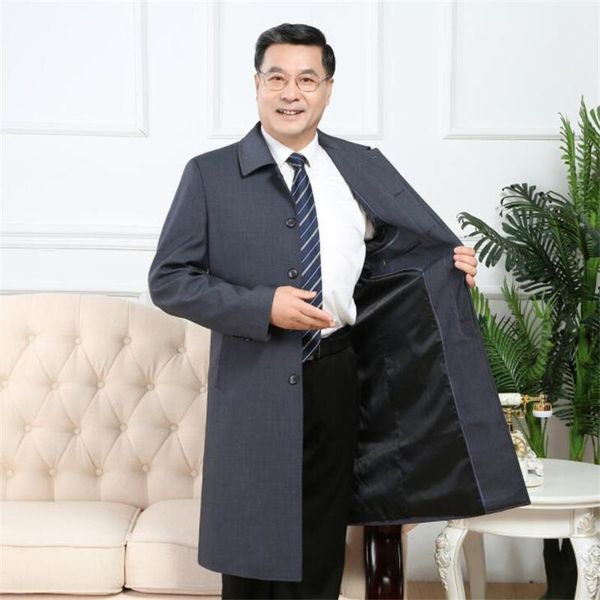 men's trench coats autumn winter windbreaker jacket middle-aged dad wear plus velvet casual clothes sobretudo masculino, Tan;black
men's trench coats autumn winter windbreaker jacket middle-aged dad wear plus velvet casual clothes sobretudo masculino, Tan;black