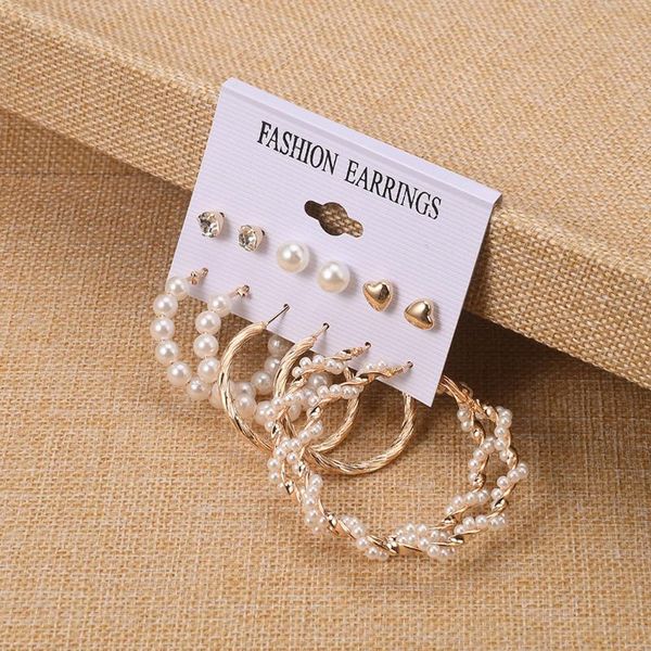 hoop & huggie fashion pearl earrings set for women simple geometirc heart-shaped gold 2021 korean trend jewelry gift, Golden;silver
hoop & huggie fashion pearl earrings set for women simple geometirc heart-shaped gold 2021 korean trend jewelry gift, Golden;silver