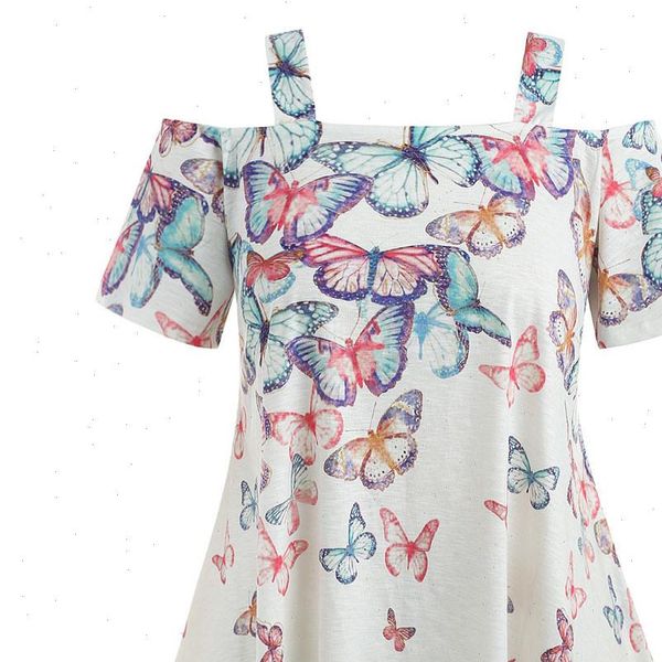 plus size fashion women boho cotton butterfly off shoulder ladies loose shirt casual short sleeve blouse summer female blusa, White
plus size fashion women boho cotton butterfly off shoulder ladies loose shirt casual short sleeve blouse summer female blusa, White