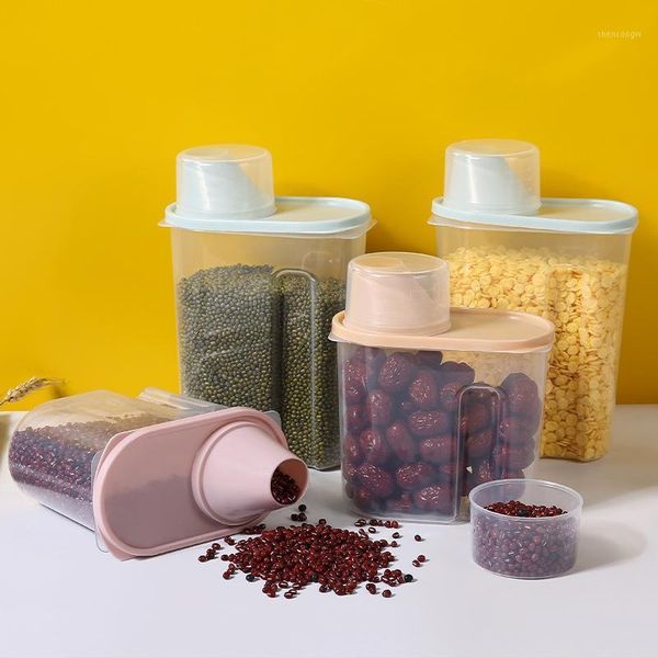 storage bottles & jars 1.9/2.5l kitchen grains tanks large transparent plastic multigrain sugar container dry goods sealed
storage bottles & jars 1.9/2.5l kitchen grains tanks large transparent plastic multigrain sugar container dry goods sealed