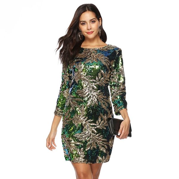 2021 new spring summer green sequin women 3/4 sleeve plus size elegant lady vintage party night club bodycon t9f4, Black;gray
2021 new spring summer green sequin women 3/4 sleeve plus size elegant lady vintage party night club bodycon t9f4, Black;gray