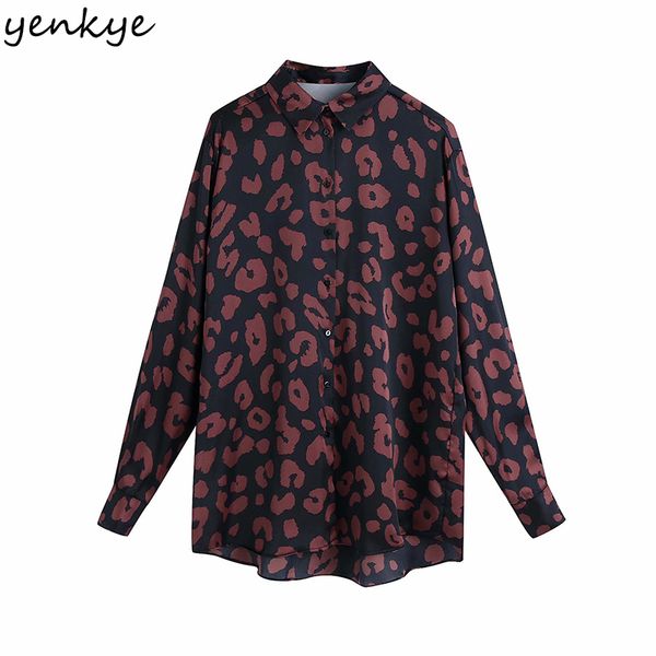 2021 new vintage animal print blouse shirt women long sleeve turn-down collar casual streetwear blouses shirts plus size blusas ykme, White;black
2021 new vintage animal print blouse shirt women long sleeve turn-down collar casual streetwear blouses shirts plus size blusas ykme, White;black