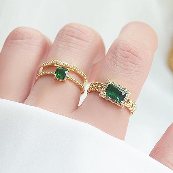 cluster rings 2021 trendy exquisite 14k real gold emerald square for women designer jewelry adjustable open micro inlay zircon fine gift, Golden;silver
cluster rings 2021 trendy exquisite 14k real gold emerald square for women designer jewelry adjustable open micro inlay zircon fine gift, Golden;silver