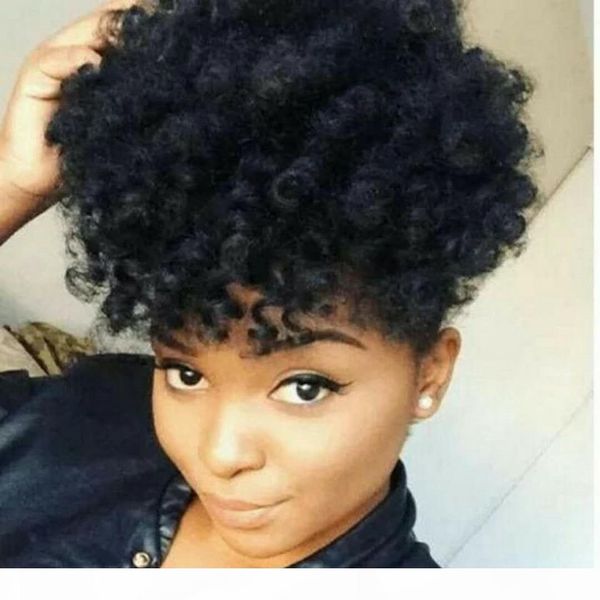 short 4c kinky curly human hair drawstring ponytail virgin kinky hair weaving ponytail human hair extension 120g 140g 160g, Black
short 4c kinky curly human hair drawstring ponytail virgin kinky hair weaving ponytail human hair extension 120g 140g 160g, Black
