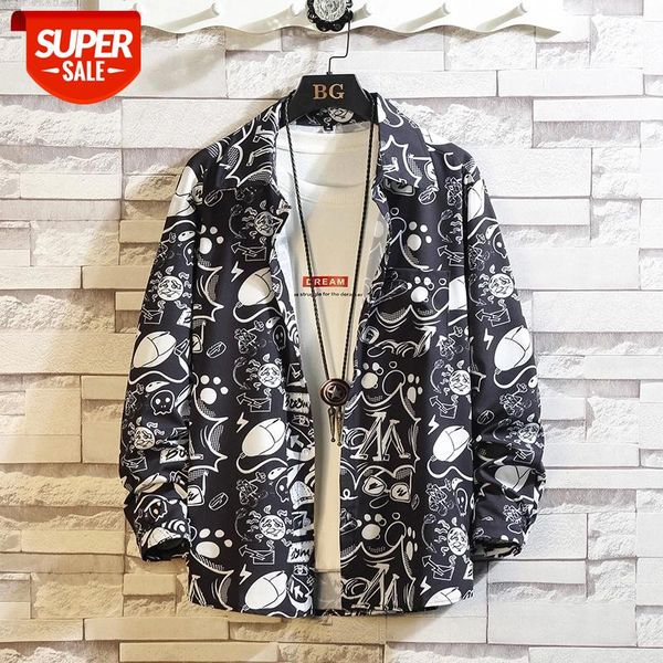 print men's long sleeve shirt loose japanese streetwear punk fashion 2021 casual spring autumn plus oversized -5xl #cx2q, White;black
print men's long sleeve shirt loose japanese streetwear punk fashion 2021 casual spring autumn plus oversized -5xl #cx2q, White;black