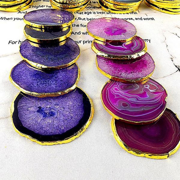 2pcs per lot agate slice european coasters jade stone agate slice natural slices
2pcs per lot agate slice european coasters jade stone agate slice natural slices