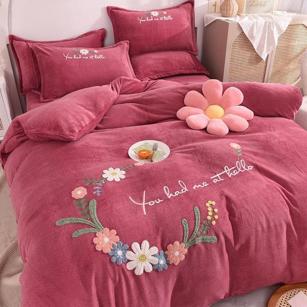 bedding sets simple solid color style bedroom 1quilt cover+1 bed sheet+2pillowcase non-slip baby cashmere king/ size j8555
bedding sets simple solid color style bedroom 1quilt cover+1 bed sheet+2pillowcase non-slip baby cashmere king/ size j8555