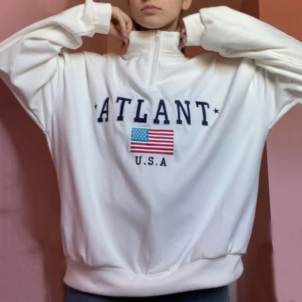 2021 new usa elegant letter print autumn stylish girls women loose pullover winter warm zipper turtleneck sweatshirt 67u7, Black
2021 new usa elegant letter print autumn stylish girls women loose pullover winter warm zipper turtleneck sweatshirt 67u7, Black