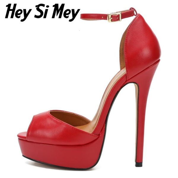 hey si mey a- cd fake disguise super high heel women's sandals, Black