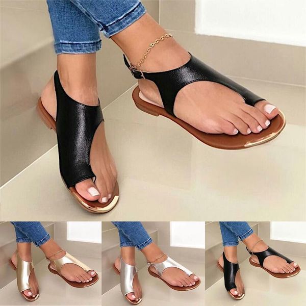sandals summer women flip flops open toe casual shoes flats buckle strap roman comfy plain big foot correction, Black
sandals summer women flip flops open toe casual shoes flats buckle strap roman comfy plain big foot correction, Black