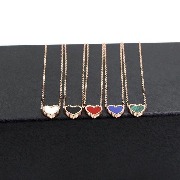 pendant necklaces classic heart necklace titanium steel rose gold color women love ,wholesales price, Silver
pendant necklaces classic heart necklace titanium steel rose gold color women love ,wholesales price, Silver