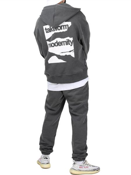 men's tracksuits spring autumn fashion loose suits sport casual zipper hooded coats +basketball training sweatpants hight street style, Gray
men's tracksuits spring autumn fashion loose suits sport casual zipper hooded coats +basketball training sweatpants hight street style, Gray