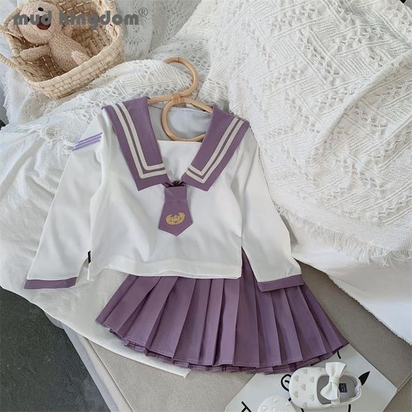 clothing sets mudkingdom girl preppy set long sleeve shirt sailor collar tie blouses solid pleated skirt uniforms outfits girls clothes, White
clothing sets mudkingdom girl preppy set long sleeve shirt sailor collar tie blouses solid pleated skirt uniforms outfits girls clothes, White