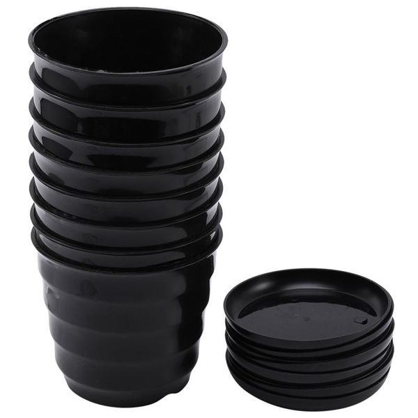 planters & pots 8 pack 6.3inch black plastic flower plant seedlings nursery pot planter with saucer pallet
planters & pots 8 pack 6.3inch black plastic flower plant seedlings nursery pot planter with saucer pallet