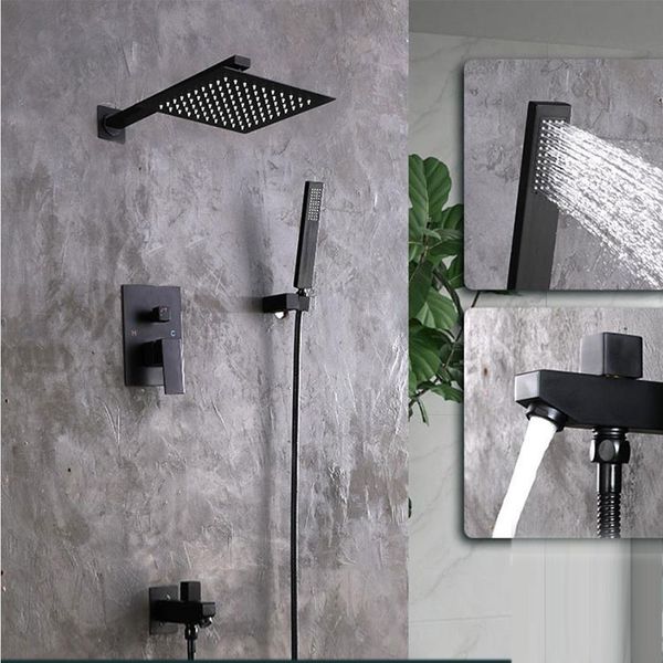 black finish concealed in wall mounted 2 way cold shower mixer faucet bathroom head and hand showerhead set solid brass water tap hipping
black finish concealed in wall mounted 2 way cold shower mixer faucet bathroom head and hand showerhead set solid brass water tap hipping