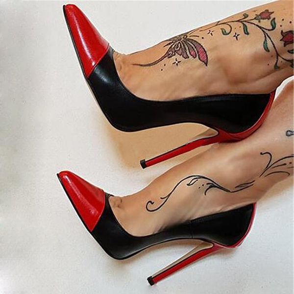 dress shoes spring fashion stiletto banquet women's single pointed shallow mouth color matching catwalk large size, Black
dress shoes spring fashion stiletto banquet women's single pointed shallow mouth color matching catwalk large size, Black