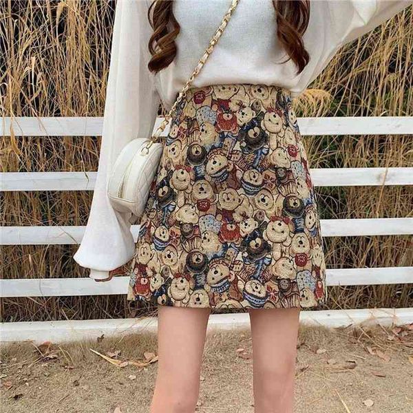 harajuku retro print bear skirt high waist woolen a-line skirt student bag hip female kawaii womens summer clothes, Black
harajuku retro print bear skirt high waist woolen a-line skirt student bag hip female kawaii womens summer clothes, Black