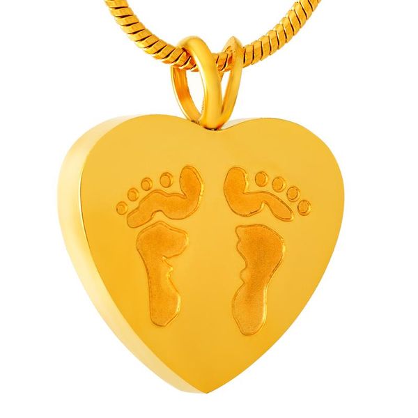 pendant necklaces ijd8006 gold/rose gold/black/color 316l stainless steel footprint in my heart cremation urn ashes keepsake necklace, Silver
pendant necklaces ijd8006 gold/rose gold/black/color 316l stainless steel footprint in my heart cremation urn ashes keepsake necklace, Silver