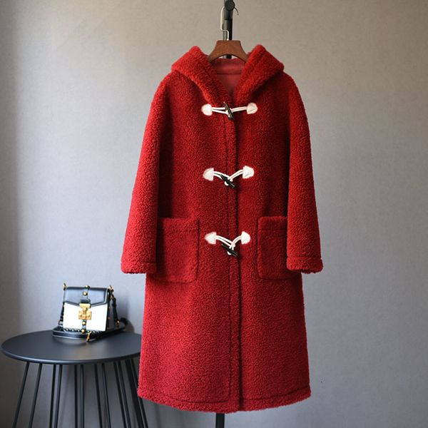 2021 new women autumn winter real wool fur coat jacket female sheep shearing coats hooded lady long natural lambswool outerwear l883drff, Black
2021 new women autumn winter real wool fur coat jacket female sheep shearing coats hooded lady long natural lambswool outerwear l883drff, Black
