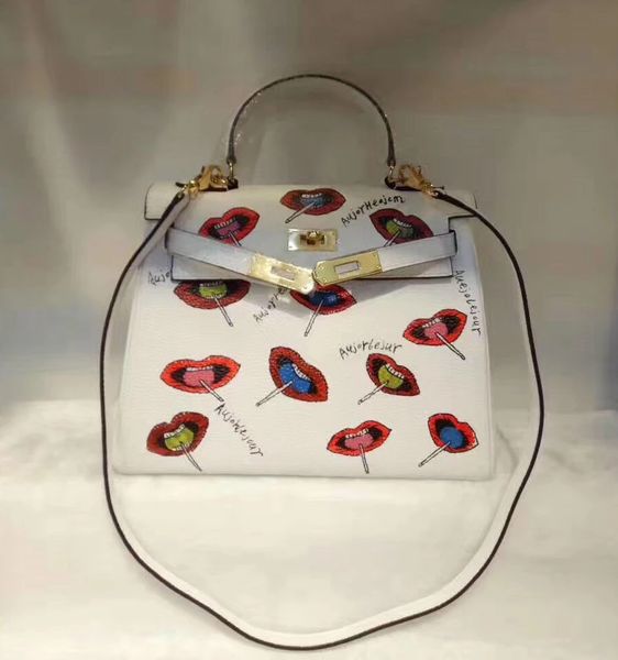 women handbags tote crossbody purse bk bag all lollipop art lips handpaint lady bags hand painting genuine leather, Black;red
women handbags tote crossbody purse bk bag all lollipop art lips handpaint lady bags hand painting genuine leather, Black;red