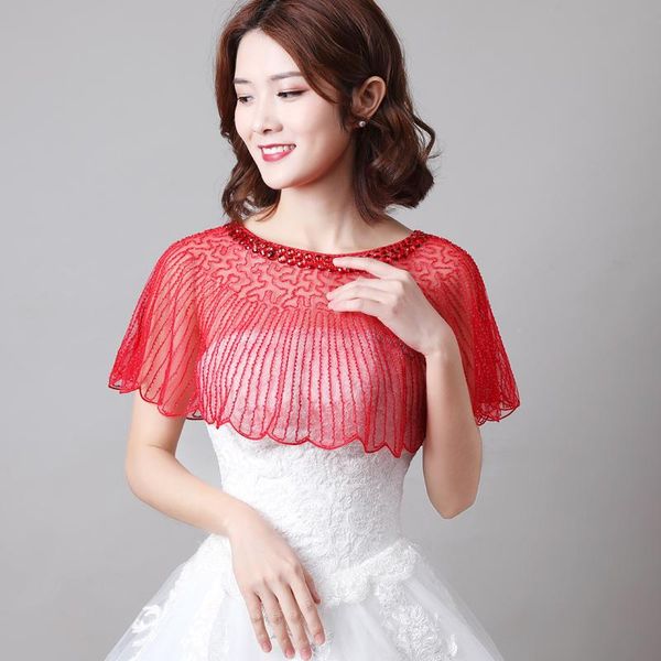 wraps & jackets mingli tengda shawl red luxury beaded jacket wedding accessories blue black bridal cape mariage bolero shrug bateau, White
wraps & jackets mingli tengda shawl red luxury beaded jacket wedding accessories blue black bridal cape mariage bolero shrug bateau, White