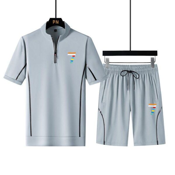 men's tracksuits 2021 color printing v-neck t-shirt + shorts,casual sportswear, high-quality running fitness clothing,quick-drying suit, Gray
men's tracksuits 2021 color printing v-neck t-shirt + shorts,casual sportswear, high-quality running fitness clothing,quick-drying suit, Gray