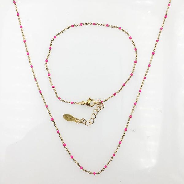 earrings & necklace stainless steel couples bracelets set luxury gold enamel color beaded chain diy women's bangle jewelry gift making, Silver
earrings & necklace stainless steel couples bracelets set luxury gold enamel color beaded chain diy women's bangle jewelry gift making, Silver