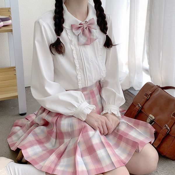 new japanese 2021 lolita style female long sleeve blouses autumn kawaiii white for schoolgirl korean clothes 12m7, White;black
new japanese 2021 lolita style female long sleeve blouses autumn kawaiii white for schoolgirl korean clothes 12m7, White;black