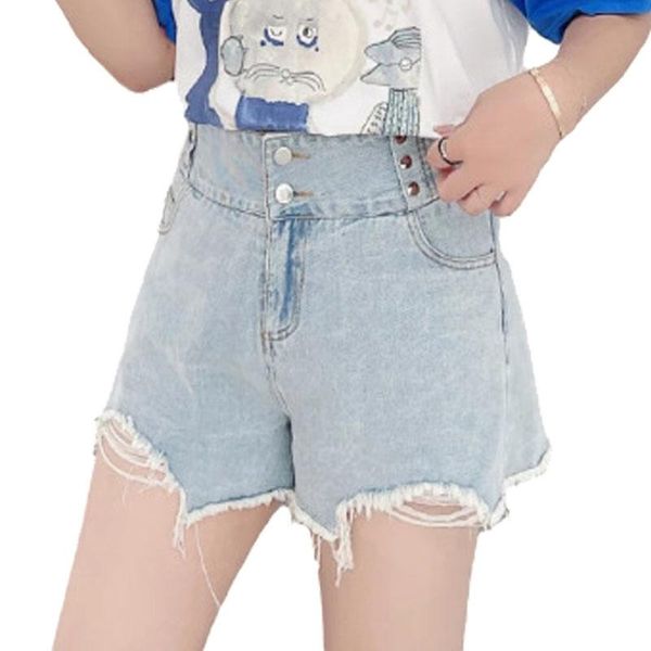women's jeans summer 2021 denim shorts oversized ladies clothes temperament holes wide leg plus size bottoms n8085, Blue
women's jeans summer 2021 denim shorts oversized ladies clothes temperament holes wide leg plus size bottoms n8085, Blue