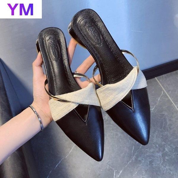 2021 new summer flats lady sandals slippers soild color slip on pointed toe women mules outdoor slipper shoes woman slides, Black
2021 new summer flats lady sandals slippers soild color slip on pointed toe women mules outdoor slipper shoes woman slides, Black