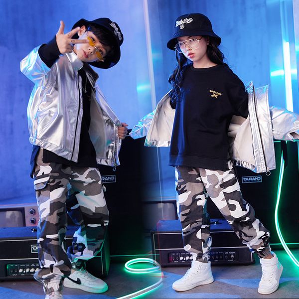 boys hip-hop clothes silver coats boys and girls tactical camouflage pants jazz dance clothes, Black;red
boys hip-hop clothes silver coats boys and girls tactical camouflage pants jazz dance clothes, Black;red