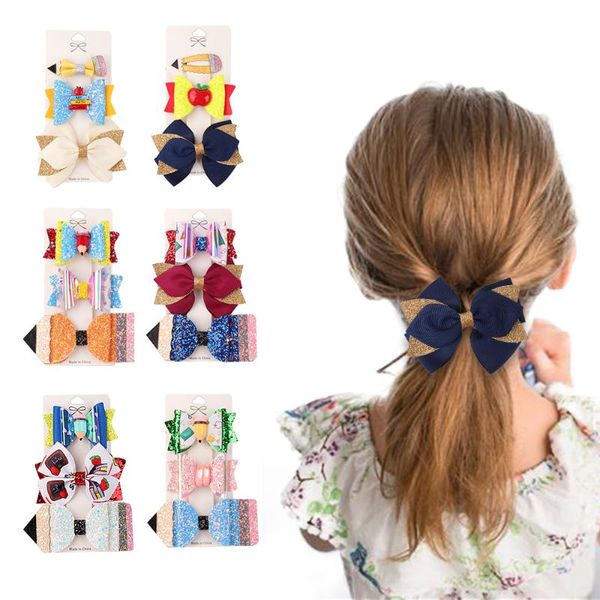 hair accessories 3pcs/set girls printed pencil bow back to school clip kids ponytail holder sweet headwear students, Slivery;white
hair accessories 3pcs/set girls printed pencil bow back to school clip kids ponytail holder sweet headwear students, Slivery;white