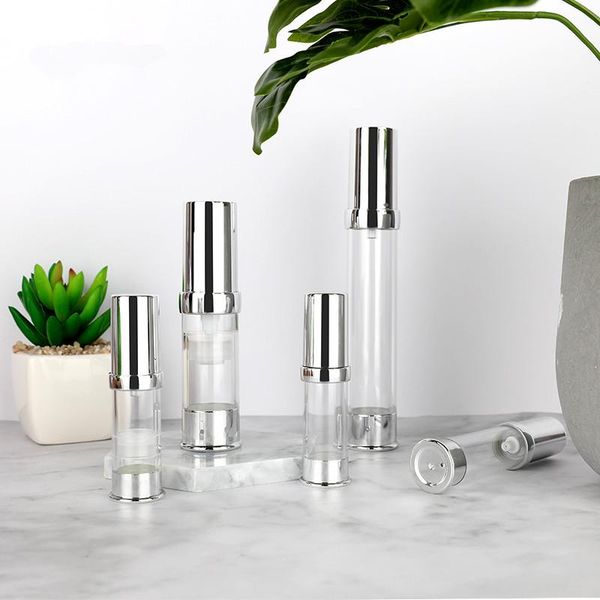 15ml/30ml bright silver emulsion vacuum bottle fine mist spray bottle vacuum cosmetics separate travel portable
15ml/30ml bright silver emulsion vacuum bottle fine mist spray bottle vacuum cosmetics separate travel portable