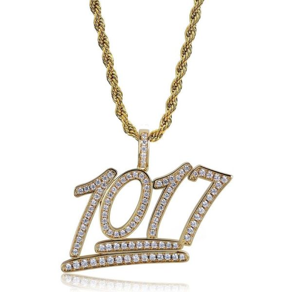 pendant necklaces hip hop jewelry iced out chain 18k gold plated bling cz simulated diamond hip-hop number 1017 necklace, Silver
pendant necklaces hip hop jewelry iced out chain 18k gold plated bling cz simulated diamond hip-hop number 1017 necklace, Silver