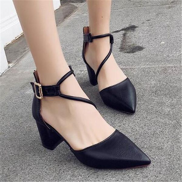 dress shoes 2021 comfortable wild thick with single pointed straps high heels shallow mouth fashion, Black
dress shoes 2021 comfortable wild thick with single pointed straps high heels shallow mouth fashion, Black