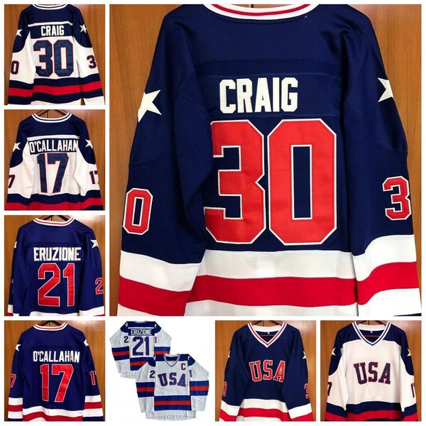 1980 united states olympic hockey jersey #30 jim craig #21 mike eruzione #17 jack o'callahan men's white blue jerseys custom, Black
1980 united states olympic hockey jersey #30 jim craig #21 mike eruzione #17 jack o'callahan men's white blue jerseys custom, Black