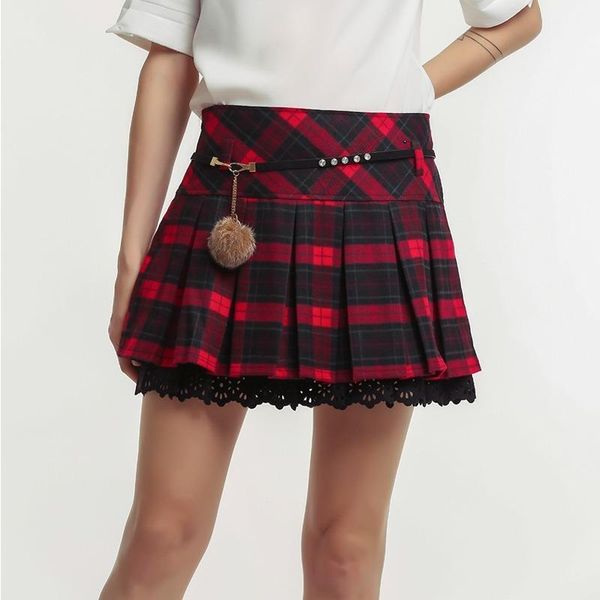skirts fashion summer plaid pleated women empire lace a-line harajuku female casual cute student uniform sailor mini, Black
skirts fashion summer plaid pleated women empire lace a-line harajuku female casual cute student uniform sailor mini, Black