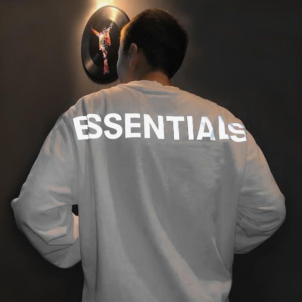 feel of god fog essentials double line reflective high street fashion loose t-shirt long sleeve men's shirt, White;black
feel of god fog essentials double line reflective high street fashion loose t-shirt long sleeve men's shirt, White;black
