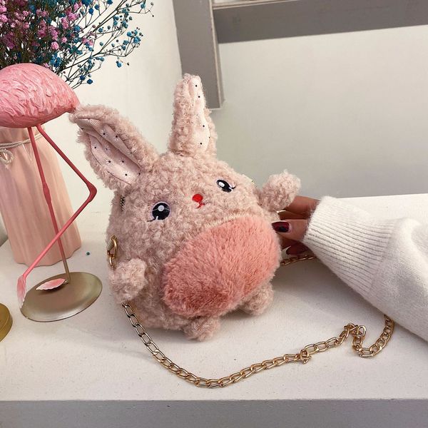 women cartoon rabbit plush bag doll girls messenger bag 2020 new cute chain shoulder bag, Black;red
women cartoon rabbit plush bag doll girls messenger bag 2020 new cute chain shoulder bag, Black;red