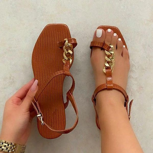 sandals women chain thong 2021 summer woman square toe flats ladies buckle beach shoes female metal retro footwear plus size, Black
sandals women chain thong 2021 summer woman square toe flats ladies buckle beach shoes female metal retro footwear plus size, Black