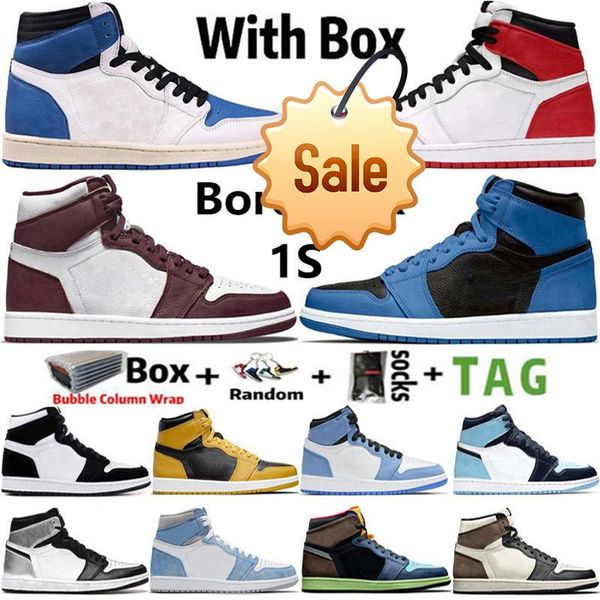 with box mens jumpman 1 high og 1s basketball shoes heritage bordeaux marina blue hyper royal carbon fiber dark mocha digital pink seafoam, Black
with box mens jumpman 1 high og 1s basketball shoes heritage bordeaux marina blue hyper royal carbon fiber dark mocha digital pink seafoam, Black