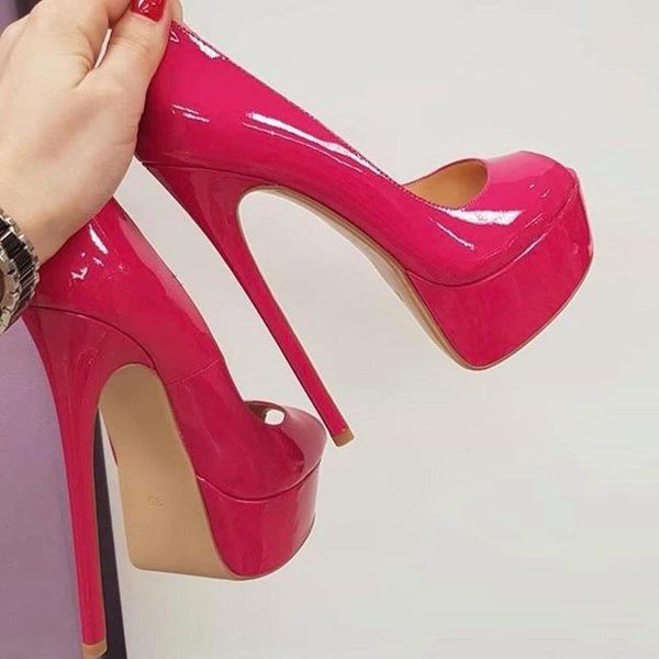 dress shoes patent leather high platform pumps peep toe rose pink black nude stiletto heels shallow wedding
dress shoes patent leather high platform pumps peep toe rose pink black nude stiletto heels shallow wedding