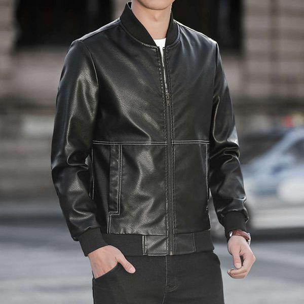 korean xiusheng simple leather clothes men's trend slim youth 2021 new spring and autumn jacketwinter, Black;brown 
korean xiusheng simple leather clothes men's trend slim youth 2021 new spring and autumn jacketwinter, Black;brown