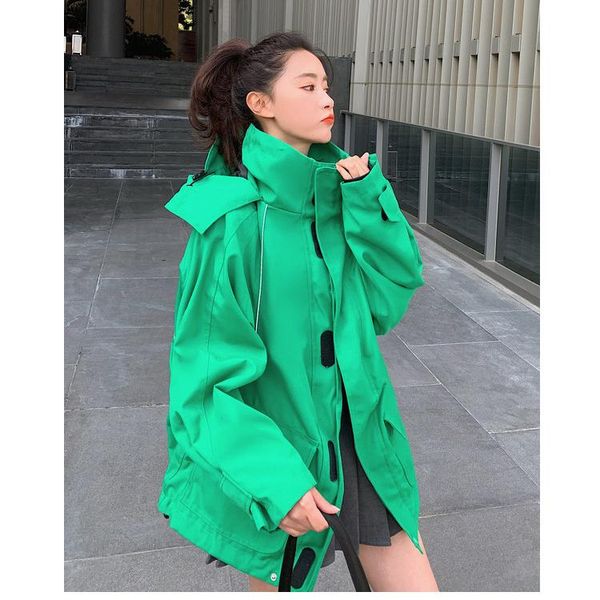 women's jackets nice autumn vogue women jacket coat hooded stand collar oversize style cool femme casaco abrigo streetwear, Black;brown
women's jackets nice autumn vogue women jacket coat hooded stand collar oversize style cool femme casaco abrigo streetwear, Black;brown