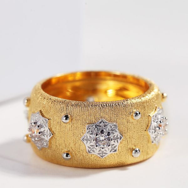 s925 high jewelry star retro ring zircon gold plated two-color brushed ring lover gift for women, Silver
s925 high jewelry star retro ring zircon gold plated two-color brushed ring lover gift for women, Silver