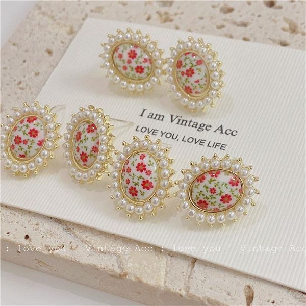 stud fashion retro floral earrings korean version of ins classic romantic girl style flower temperament pearl tide, Golden;silver
stud fashion retro floral earrings korean version of ins classic romantic girl style flower temperament pearl tide, Golden;silver